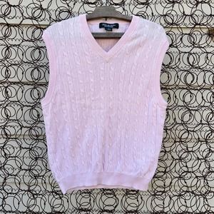 Brooks Brothers | Sweaters | Vintage 9s Brooks Brothers Country Club Pink  Cable Knit Sweater Vest | Poshmark